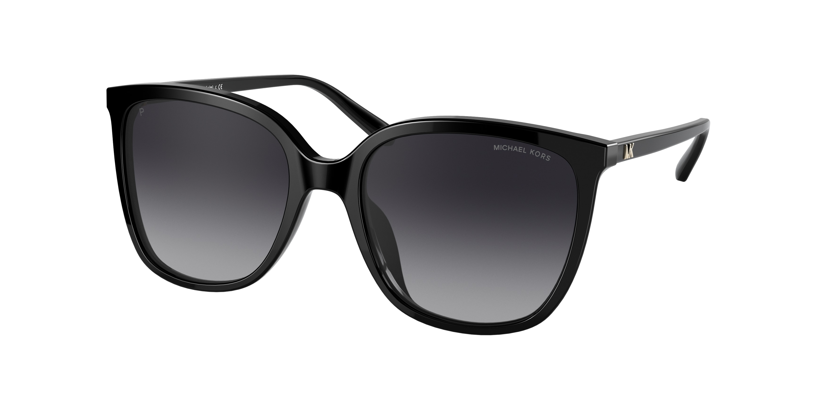 Michael Kors Damen MK2137U Anaheim 3005T3 Sonnenbrillen Acetat Schwarz Grau Quadratisch Polarisiert-image